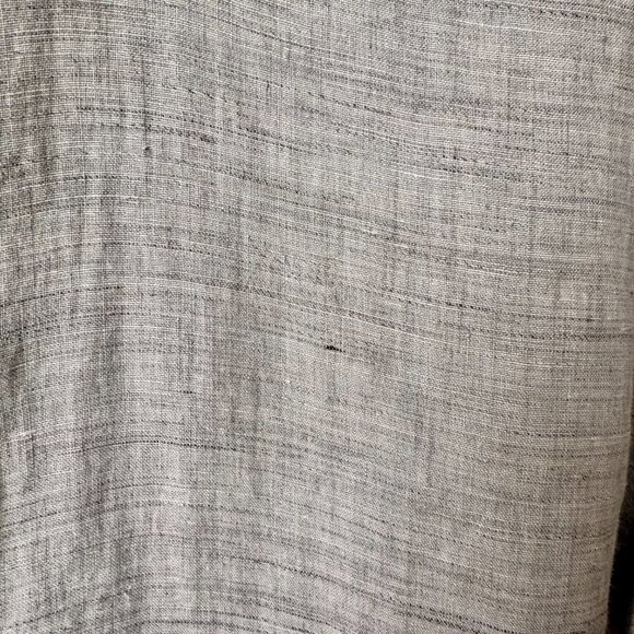 Suitsupply Slim Fit Tessitura Monti Pure Linen Long Sleeve Shirt Light Grey - Picture 3 of 11